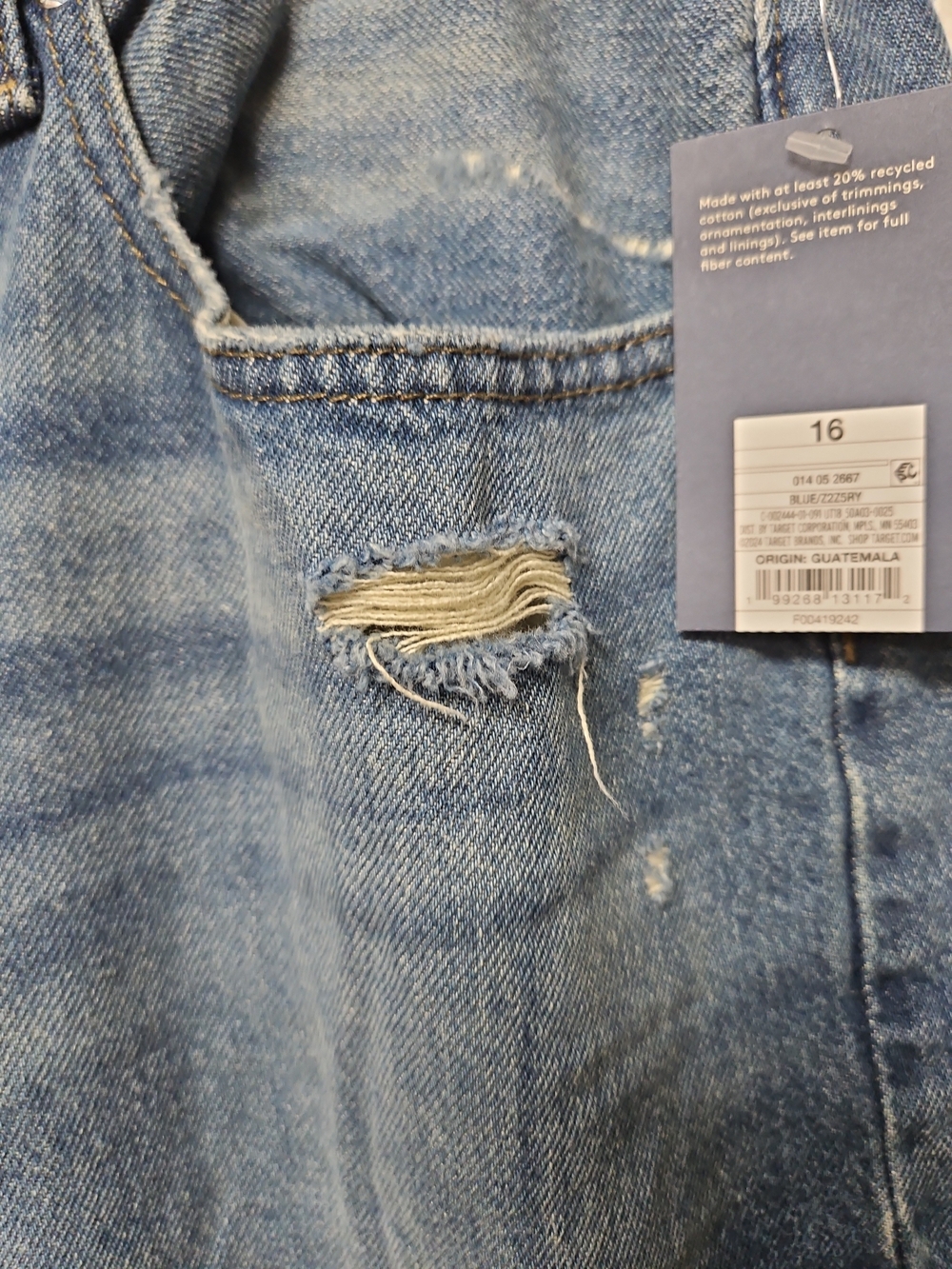 Universal Thread Women's Mid-Rise 90's Baggy Distressed Jeans Size 16 Reg NWT - Picture 2 of 9